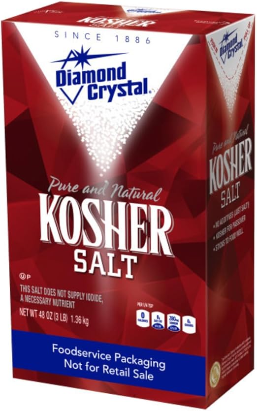Diamond Crystal Pure & Natural Kosher Salt 1.36kg (Packaging May Vary)