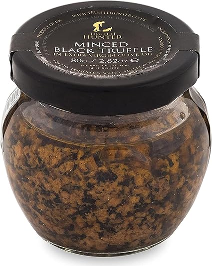 TruffleHunter - Minced Black Truffle - Preserved Truffles in Extra Virgin Olive Oil - 80g