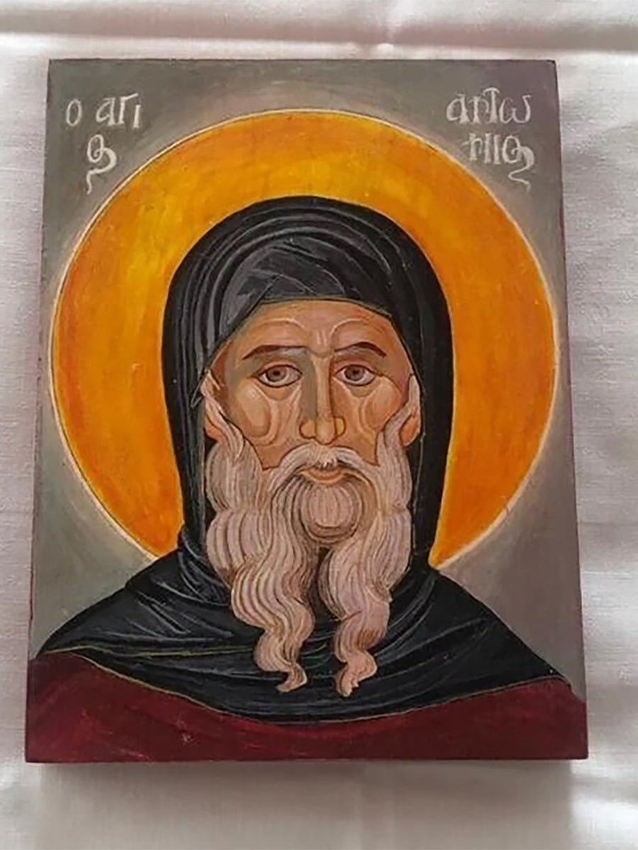 Greek Orthodox Icons: Saint Anthony (by Aikaterini)