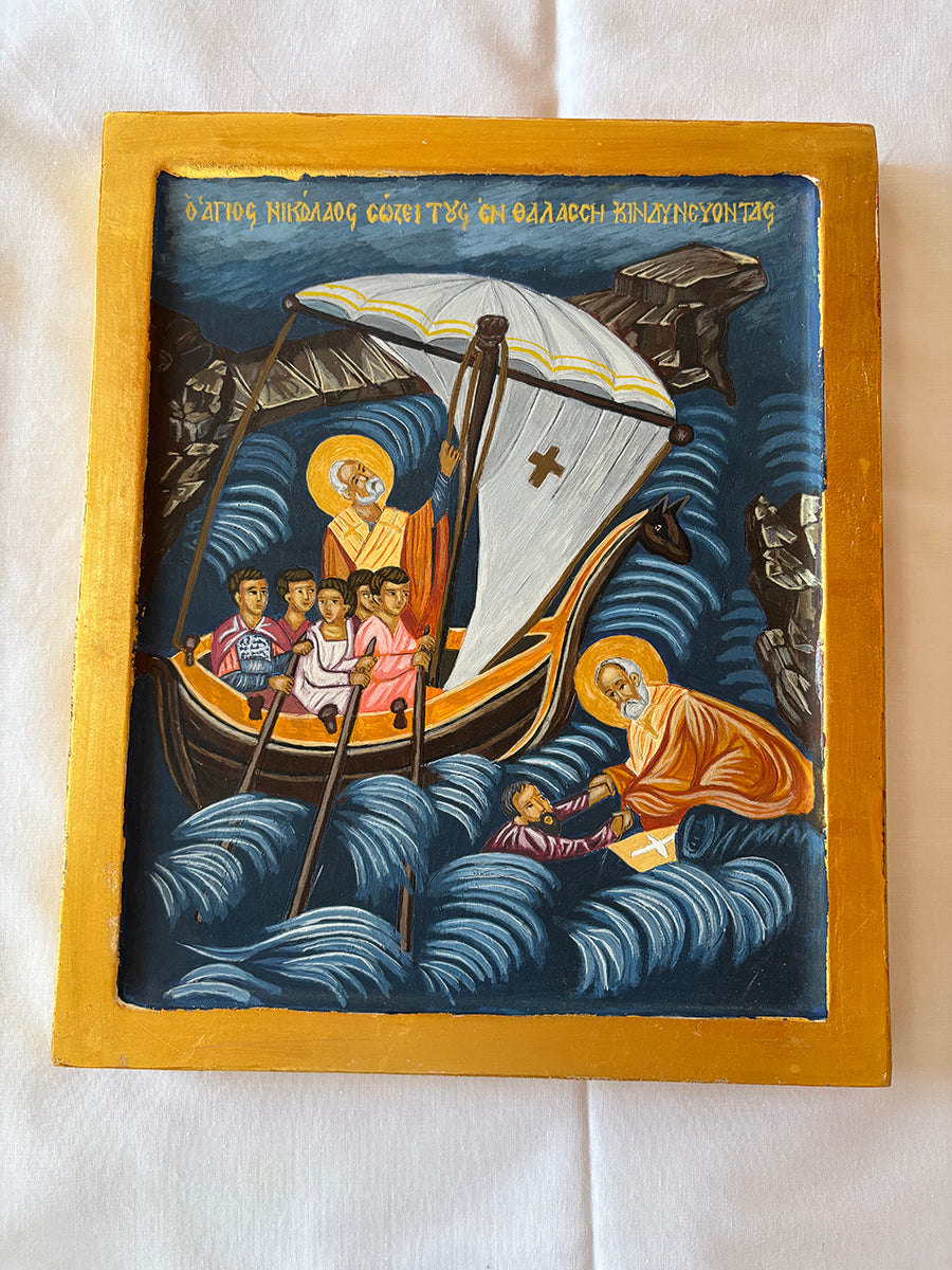 Greek Orthodox Icons: Saint Nicholas (by Aikaterini)
