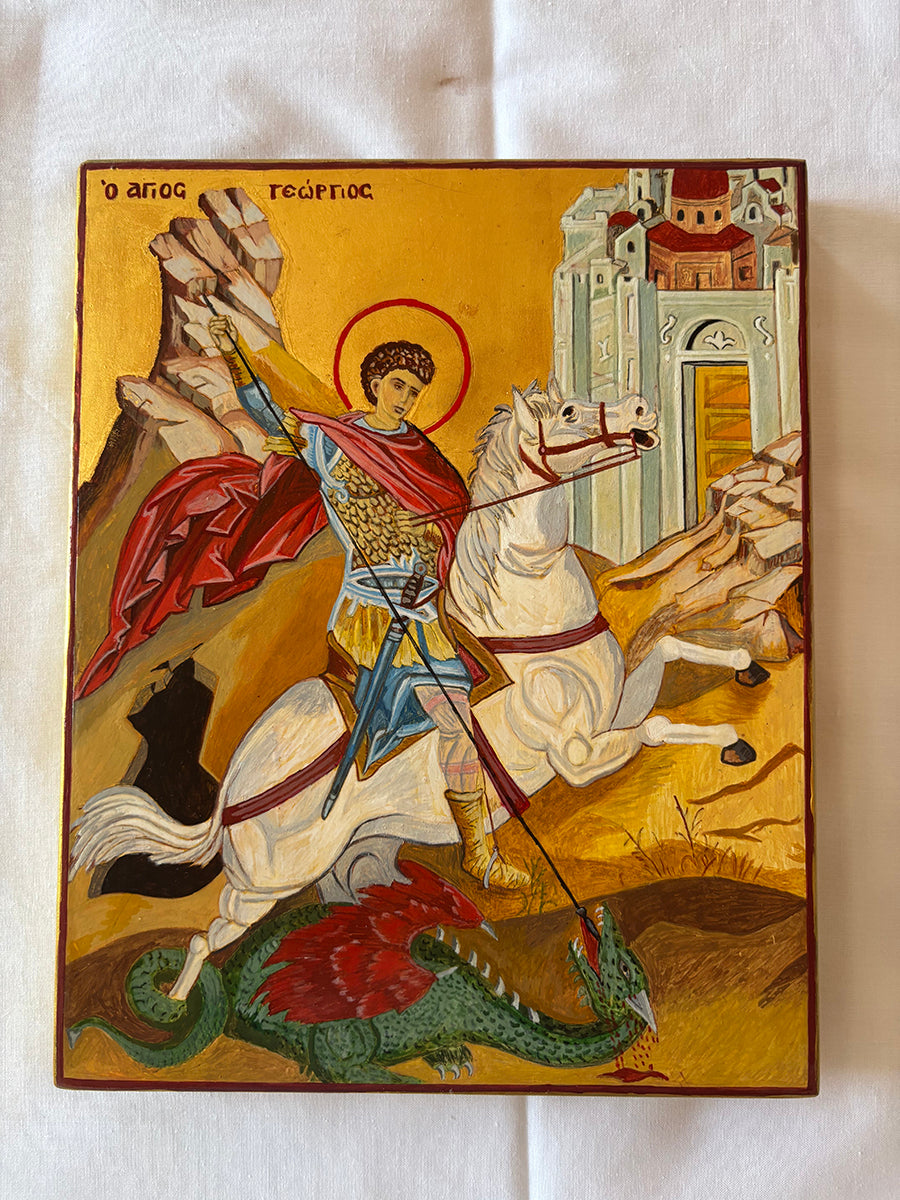 Greek Orthodox Icons: Saint George (by Aikaterini)